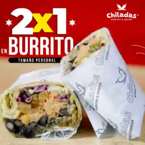 2X1 burrito personal chili con carne