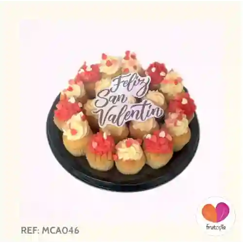 Minicupcakes X 20 San Valentin Mca046