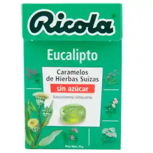 Ricola Caramelos de Hierbas Suizas sin Azúcar y Eucalipto