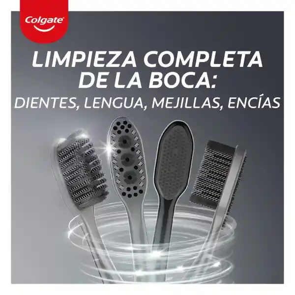 Cepillo de Dientes Suave Colgate 360 Carbon x 2und