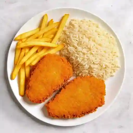 Promo con 1/4 de Pollo Apanado