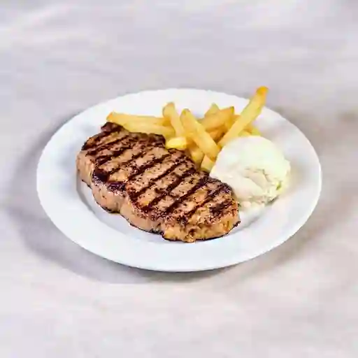 Rib Eye Con Papa A La Francesa