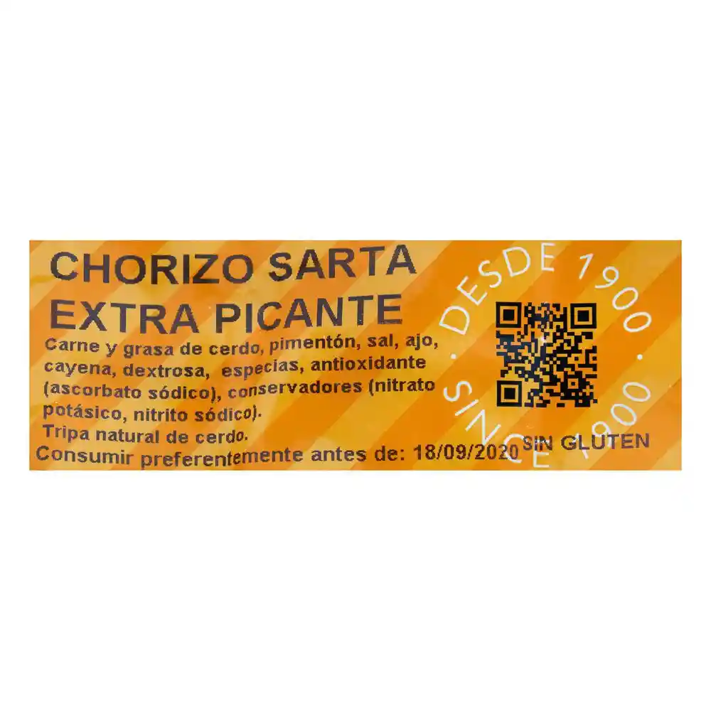 Martínez Somalo Chorizo Sarta Extra Picante