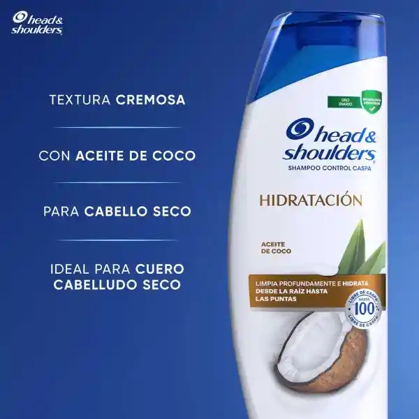 Pack Shampoo Head Shoulders Aceite Coco 375 mL + 180 mL