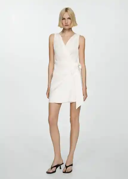 Vestido Emery2 Offwhite Talla 25 Mujer Mango