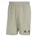 Adidas Short D4t Para Hombre Gris Talla S7