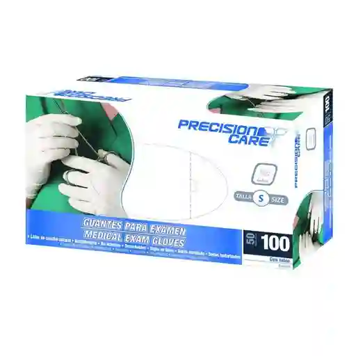 Precisión Care Eterna Guantes Desech Latex 100 Und