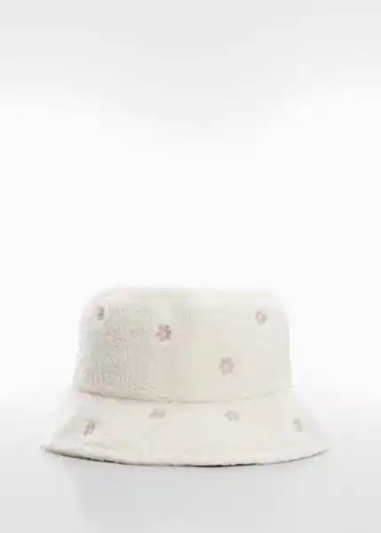 Sombrero Flora Crudo Talla 98 Niña Mango