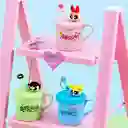 Taza Con Pitillo de Serie Las Chicas Superpoderosas Verde Miniso