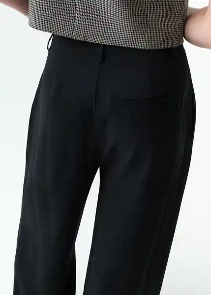 Pantalón Isis Mujer Negro Puro Ultraoscuro Talla 6 533G356 Naf Naf