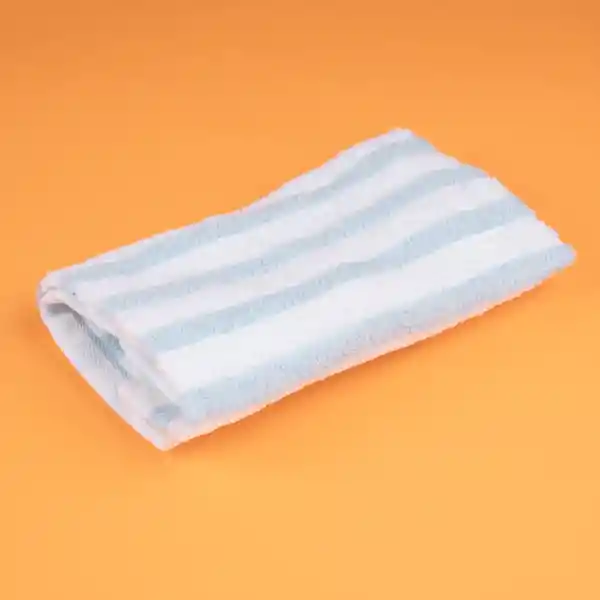 Toalla Infantil Para Baño de Rayas Azul Serie Miniso