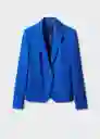 Blazer Americana Paloma Azul Talla 44 Mujer Mango