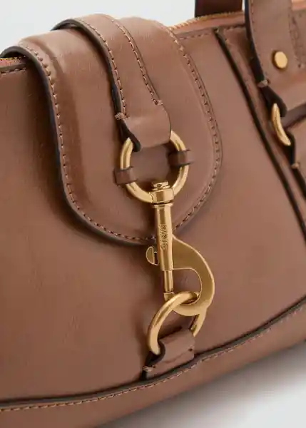 Bolso M Amazona Caramelo Talla 99 Mujer Mango