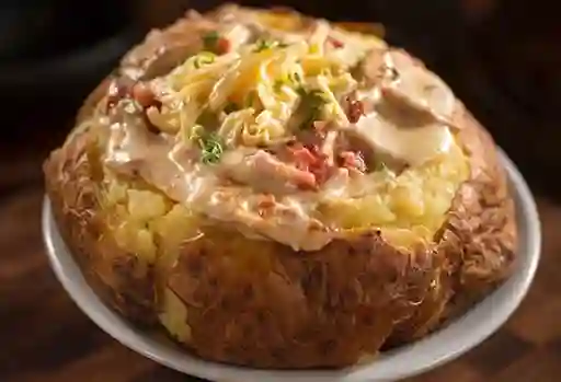 Papa Loca Pollo Carbonara