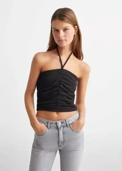 Top Loti Negro Talla 20 Niñas Mango