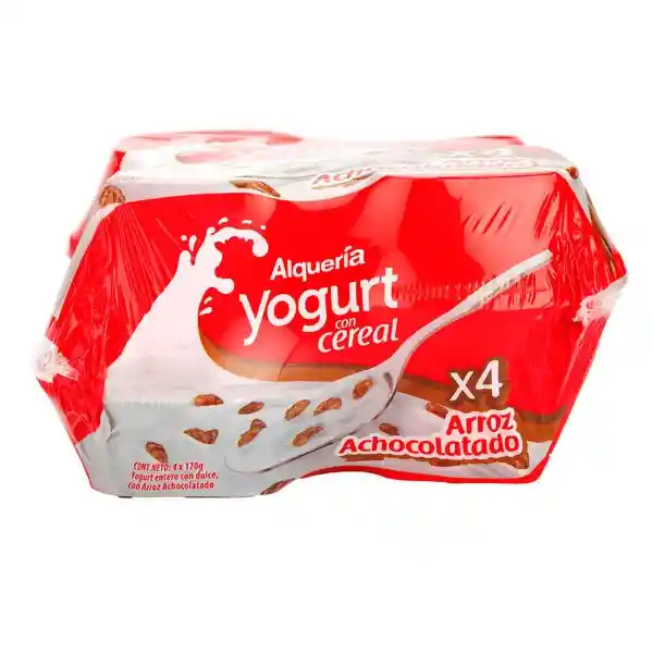 Alquería Yogurt Con Arroz Achocolatado