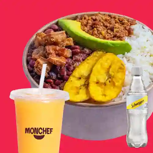 Combo Bowl Paisa + Schweppes Soda 400ml