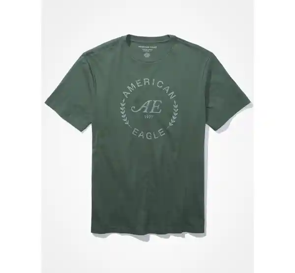 Camiseta Hombre Verde T. Medium American Eagle