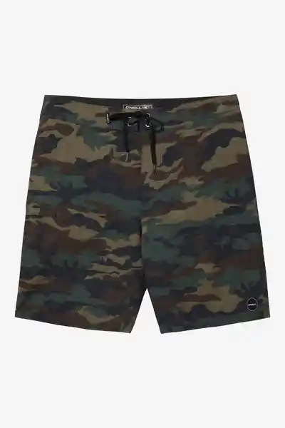 ONeill Short de Baño Hyperfreak Camo Am Verde Talla 32