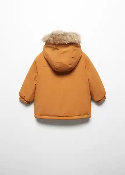 Abrigo Anorak Luca Mostaza Talla 70 Niños Mango