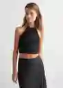 Top Brillit Negro Talla 20 Niñas Mango