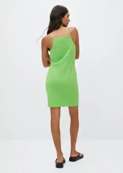 Vestido Nuversa Verde Talla XS Mujer Mango