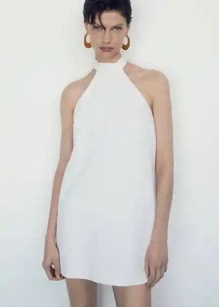 Vestido Bobiet Offwhite Talla 24 Mujer Mango