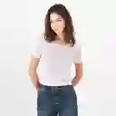 Camiseta Cuello Redondo Manga Corta Morado Talla XS 683739