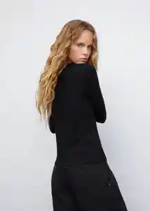 Camiseta Lilobar Negro Talla XS Mujer Mango