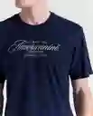 Camiseta Hombre Azul Talla M 849G002_AZU194024 Americanino