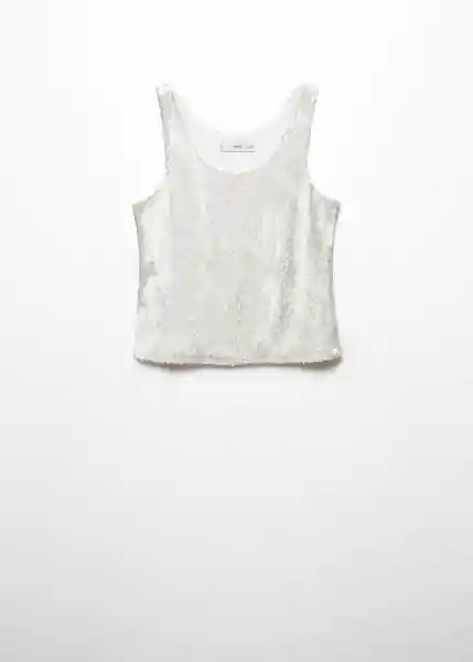 Top Xdegra2 Blanco Talla M Mujer Mango