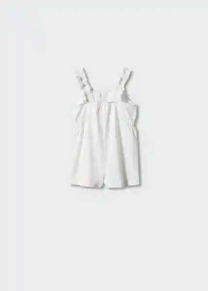 Enterizo Mono Coco Offwhite Talla 71 Niñas Mango