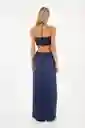 Vestido Largo Joan Azul Talla 02 M