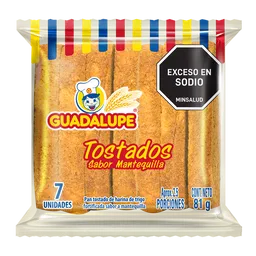 Guadalupe Tostada Sabor a Mantequilla 81 g