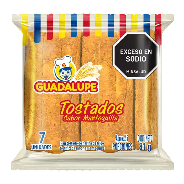 Guadalupe Tostada Sabor a Mantequilla 81 g