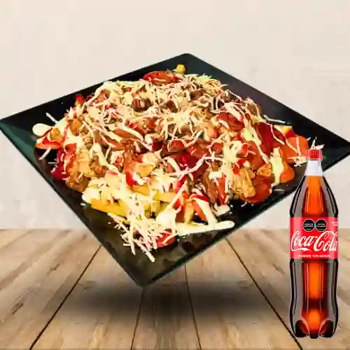 Combo Salchipapas Triple + Coca Cola Original 1.5 l