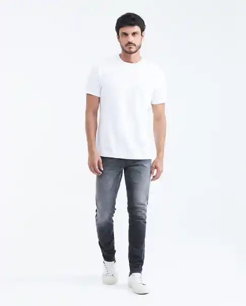 Jean Super Slim Gris Grafito Ultraoscuro 28/32 Chevignon