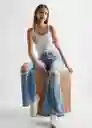 Pantalón Jean Rotos Tejano Claro Talla 20 Mango Teen Girl Mango