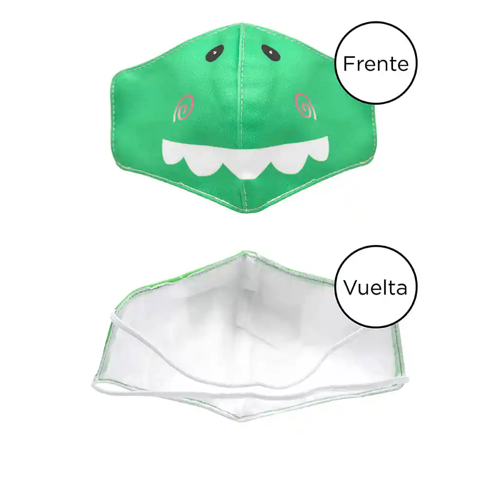 Miniso Tapabocas En Tela Reutilizable Estampado De Dinosaurio