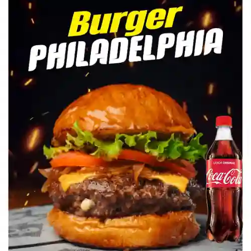Combo Burger Philadelphia + Coca Cola Original 500 ml