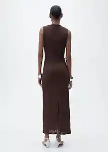 Vestido Norita Marrón Talla L Mujer Mango