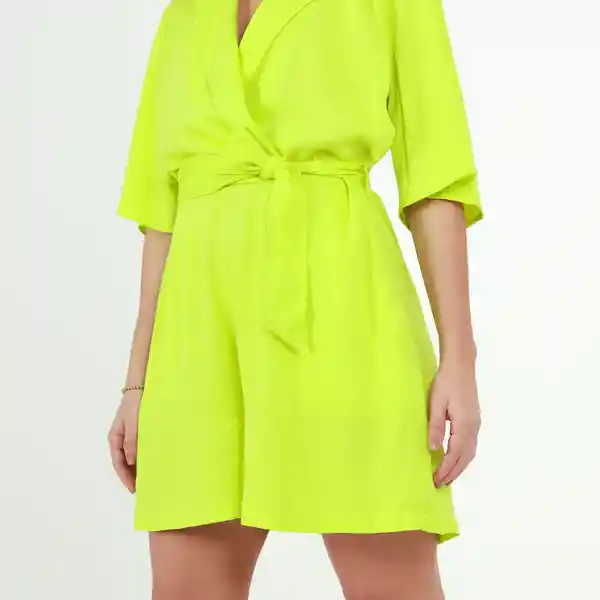 Enterizo Corto Cuello Sport Verde Talla S 530071