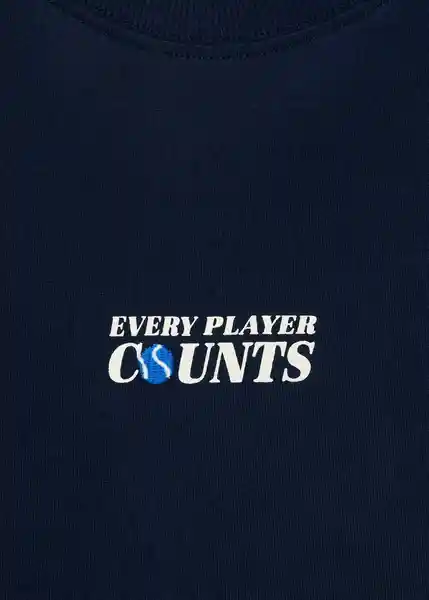 Camiseta Player Navy Talla 12 Niños Mango