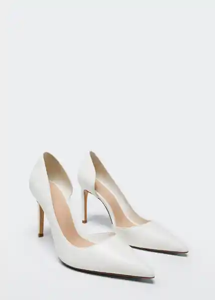 Zapatos Audrey 4 Blanco Talla 36 Mujer Mango