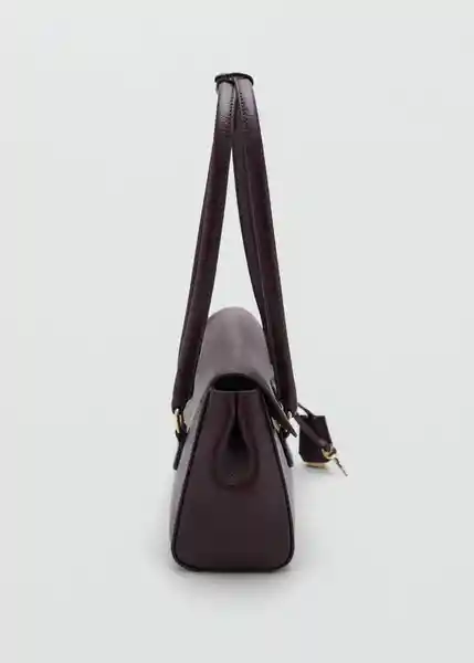 Bolso M Siena Burdeos Talla 99 Mujer Mango