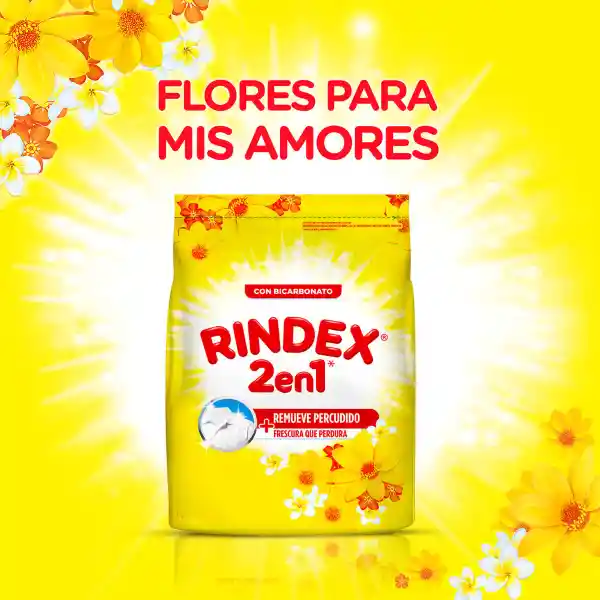 Detergente en Polvo Rindex Flores Para Mis Amores 3 kg