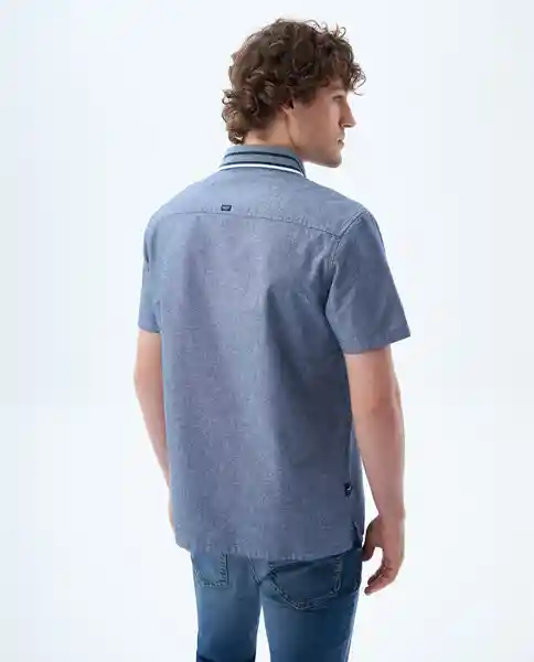 Camisa Hombre Azul Talla S 819f006 Americanino