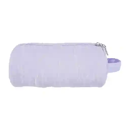 Cosmetiquera Texturizada Cilindro Morado Miniso