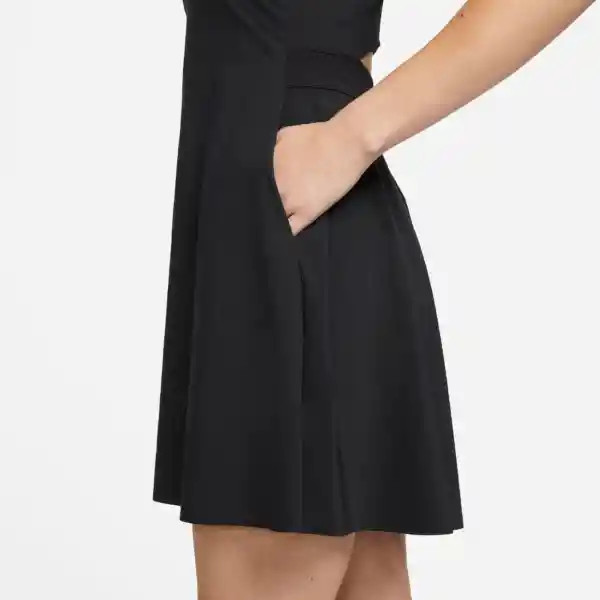Nike Vestido Para Tenis W Df Advtg Dress Mujer Negro Talla XS