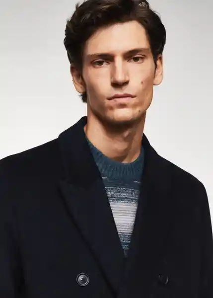 Abrigo Victor Navy Talla M Hombre Mango
